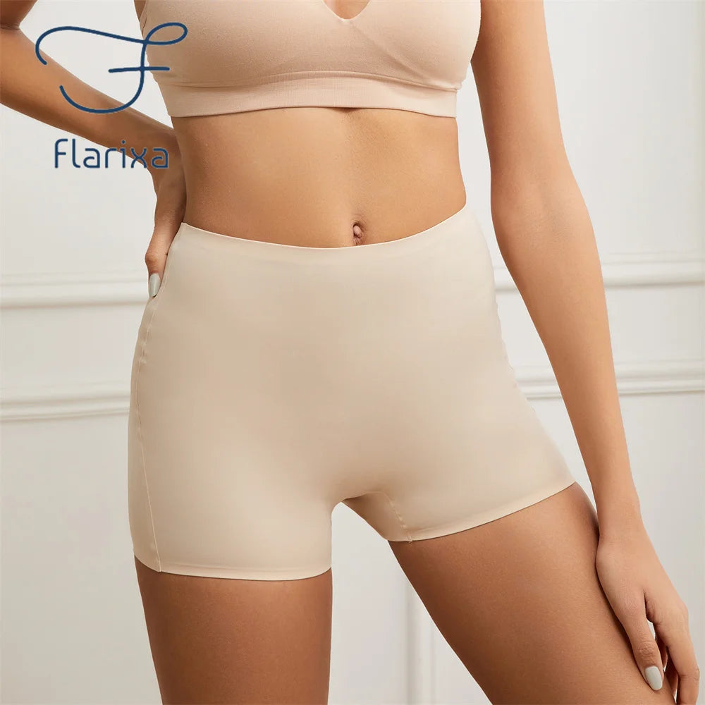 Ora Seamless Women Boxer Briefs Boyshorts For Women Anti Chafing Shorts Women High Waisted Boy Shorts Panties Underwear