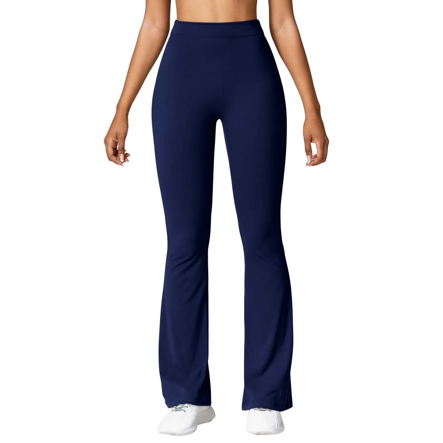 Ora Micro Horn Leggings Women V-back Waist Sports Pants High Waist Push Up Butt Gym Pants Solid Slim Casual Leggings