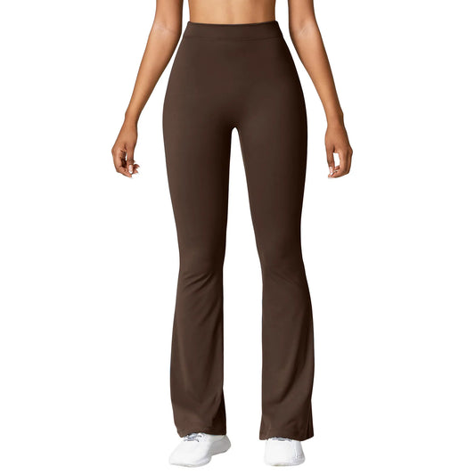 Ora Micro Horn Leggings Women V-back Waist Sports Pants High Waist Push Up Butt Gym Pants Solid Slim Casual Leggings