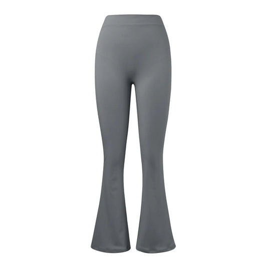 Ora Micro Horn Leggings Women V-back Waist Sports Pants High Waist Push Up Butt Gym Pants Solid Slim Casual Leggings